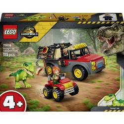 77978 LEGO® JURASSIC WORLD™ Transporter pro chlapce T.Rex; hračka DINO; sada pro válečkové hry s T.Rex, 2 minifigurami a Quad; dárek pro děti od 4 let