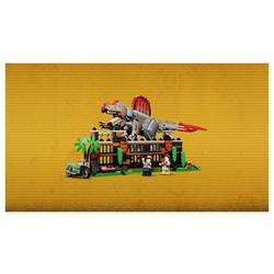 77982 LEGO® JURASSIC WORLD™ Útěk spinokrutu; DINO - hračka s pohyblivým dinosaura a 2 minifigurami; dárková ideální pro děti a fanoušky od 9 let