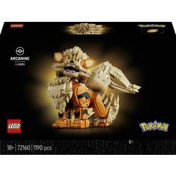 72160 LEGO® Pokémon Arkani; stavebnice; sestavitelná figurka s pohyblivými částmi těla; pohyblivá figurka Pokémon; detailní pokojová dekorace; sběrná hračka