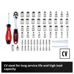 Einhell 372450 sada bitů, 61dílná, plochý, PH, PZ, profil T