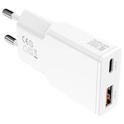 4Smarts USB nabíječka, GaN, USB Power Delivery (USB-PD) , USB A, USB-C®, 30 W, Dodávka energie, bílá