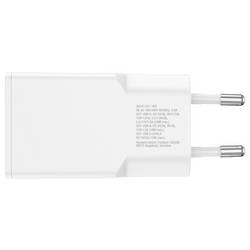 4Smarts USB nabíječka, GaN, USB Power Delivery (USB-PD) , USB A, USB-C®, 20 W, Dodávka energie, bílá