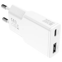 4Smarts USB nabíječka, GaN, USB Power Delivery (USB-PD) , USB A, USB-C®, 20 W, Dodávka energie, bílá