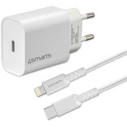 4Smarts USB nabíječka, USB Power Delivery (USB-PD) , USB-C®, Lightning, 20 W, Dodávka energie, bílá