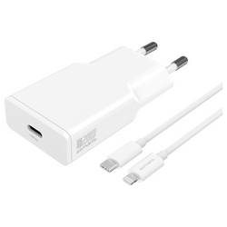 4Smarts USB nabíječka, GaN, USB Power Delivery (USB-PD) , USB-C®, Lightning, 20 W, Quick Charge 3.0, Dodávka energie, bílá