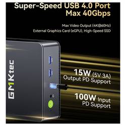 GMKtec mini PC (HTPC) M6 Ultra AMD Ryzen 5 7640HS (16+512GB) AMD Ryzen 5 7640HS 5.0 GHz 16 GB RAM 512 GB SSD AMD Radeon™ 760M Win 11 Pro M6 Ultra AMD Ryzen 5