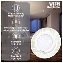 Techno Line WT479 Quartz stolní hodiny bílá