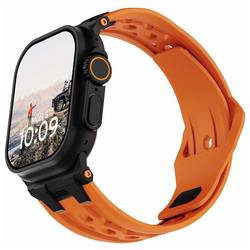 Urban Armor Gear Monarch Strap 42 mm, 44 mm, 45 mm, 46 mm, 49 mm oranžová, titanová černá Watch Ultra
