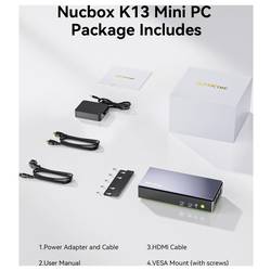 GMKtec mini PC (HTPC) K13 Intel® Core™ Ultra 7 256V Intel® Core™ Ultra 7 256V 4.8 GHz 16 GB RAM 512 GB SSD Intel Arc™ Win 11 Pro K13 Intel® Core™ Ultra 7 256V