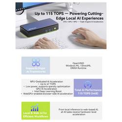 GMKtec mini PC (HTPC) K13 Intel® Core™ Ultra 7 256V Intel® Core™ Ultra 7 256V 4.8 GHz 16 GB RAM 512 GB SSD Intel Arc™ Win 11 Pro K13 Intel® Core™ Ultra 7 256V