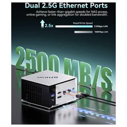 GMKtec mini PC (HTPC) Nucbox M8 AMD Ryzen 5 Pro 6650H 4.5 GHz 16 GB RAM 1 TB SSD AMD Radeon™ 660M Win 11 Pro M8-1