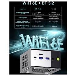 GMKtec mini PC (HTPC) Nucbox M8 AMD Ryzen 5 Pro 6650H 4.5 GHz 16 GB RAM 1 TB SSD AMD Radeon™ 660M Win 11 Pro M8-1