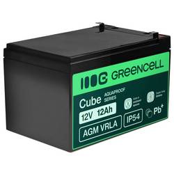 Green Cell GC-AGM12V12AH-J olověný akumulátor olověný se skelným rounem 12 Ah 12 V 1 ks