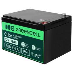 Green Cell GC-AGM12V12AH-J olověný akumulátor olověný se skelným rounem 12 Ah 12 V 1 ks