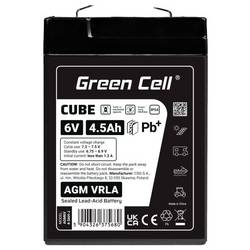 Green Cell GC-AGM6V4-5AH-J olověný akumulátor olověný se skelným rounem 4.5 Ah 6 V 1 ks
