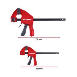 Einhell 930110 jednoruční svorka Vnější délka: 35 mm Délka vyložení:150 mm