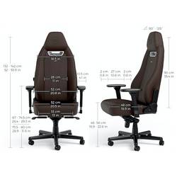 Noblechairs LEGEND - Java Edition herní židle černá, hnědá