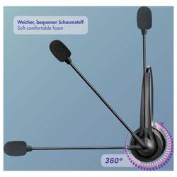 LogiLink BT0075 sluchátka otevřená (On Ear) Bluetooth® černá