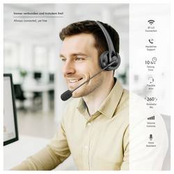 LogiLink BT0075 sluchátka otevřená (On Ear) Bluetooth® černá