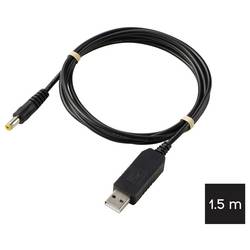 VOLTCRAFT USB měnič napětí, DC/DC měnič, s DC adaptérem, Dutá zástrčka: 5,5 x 2.1 mm., Černá