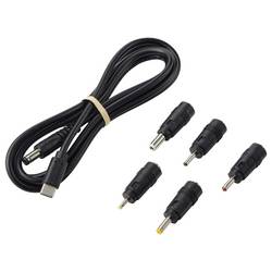 VOLTCRAFT USB měnič napětí, DC/DC měnič, s DC adaptérem, Dutá zástrčka: 5,5 x 2.1 mm., Černá
