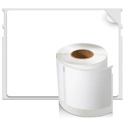 DYMO etikety v roli 70 x 54 mm papír thermodirekt bílá 6 role přemístitelné 2234188 univerzální etikety, Štítky CD, kotoučové etikety