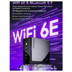 GMKtec mini PC (HTPC) K15 Intel® Core™ Ultra 5 125U Intel® Core™ Ultra 5 125U 4.3 GHz 16 GB RAM 1 TB SSD Intel Grafika Win 11 Pro K15