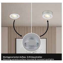 Briloner 7990014 vestavné svítidlo LED Energetická třída (EEK2021): F (A - G) teplá bílá chrom (matný)