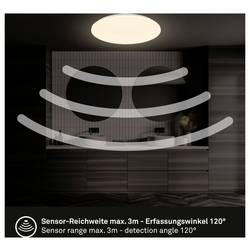 Briloner 3828016 Walk stropní svítidlo s PIR senzorem LED LED Energetická třída (EEK2021): F (A - G) 24 W bílá