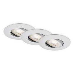 Briloner 7602034 7602034 vestavné svítidlo, třída F (A - G), LED, LED, 4.9 W, chrom (matný)