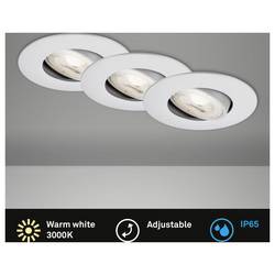 Briloner 7602034 7602034 vestavné svítidlo, třída F (A - G), LED, LED, 4.9 W, chrom (matný)
