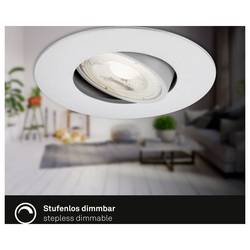Briloner 7602034 7602034 vestavné svítidlo, třída F (A - G), LED, LED, 4.9 W, chrom (matný)
