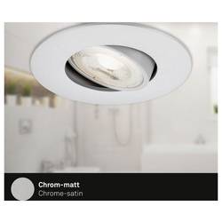 Briloner 7602034 7602034 vestavné svítidlo, třída F (A - G), LED, LED, 4.9 W, chrom (matný)