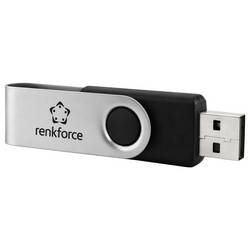 Renkforce RF-USBS-180 1GB USB 2.0 Stick USB flash disk 1 GB černostříbrná RF-7557590 USB 2.0