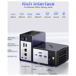 GMKtec mini PC (HTPC) K16 AMD Ryzen 7 680M 32GB+512GB AMD Ryzen 7 7735HS 4.75 GHz 32 GB RAM 512 GB SSD AMD Grafika Radeon 680M Win 11 Pro K16 AMD Ryzen 7 680M