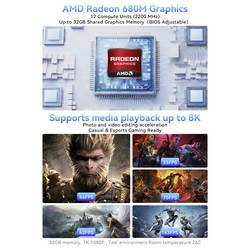 GMKtec mini PC (HTPC) K16-1 AMD Ryzen 7 680M 32GB+1TB AMD Ryzen 7 7735HS 4.75 GHz 32 GB RAM 1 TB SSD AMD Grafika Radeon 680M Win 11 Pro K16-1 AMD Ryzen 7 680M