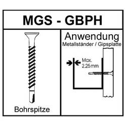 Prebena MGS35/45GBPH MGS35/45GBPH šroub do sádrokartonu 3.5 mm 45 mm 1000 ks