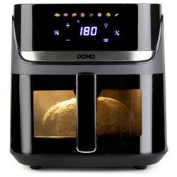 DOMO horkovzdušná fritéza 2800 W černá, stříbrná