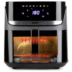DOMO horkovzdušná fritéza 2800 W černá, stříbrná