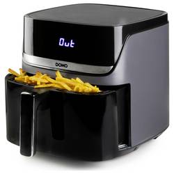 DOMO horkovzdušná fritéza 2800 W černá, stříbrná