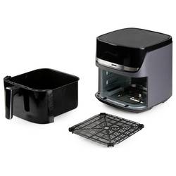 DOMO horkovzdušná fritéza 2800 W černá, stříbrná