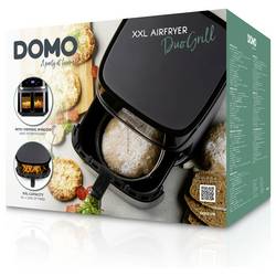 DOMO horkovzdušná fritéza 2800 W černá, stříbrná