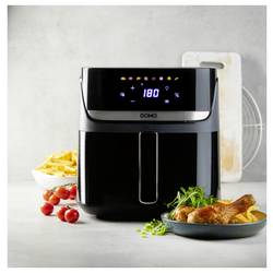 DOMO horkovzdušná fritéza 2800 W černá, stříbrná