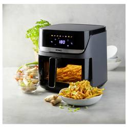 DOMO horkovzdušná fritéza 2800 W černá, stříbrná