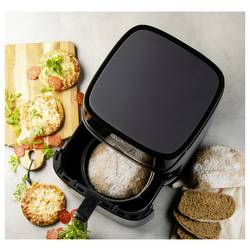 DOMO horkovzdušná fritéza 2800 W černá, stříbrná