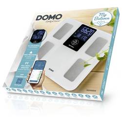 DOMO váha s diagnostikou tělesných parametrů DO9305W digitální Max. váživost=180 kg bílá