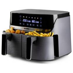 DOMO horkovzdušná fritéza 2850 W černá, stříbrná