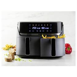 DOMO horkovzdušná fritéza 2850 W černá, stříbrná