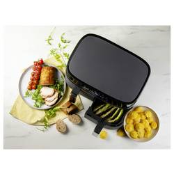 DOMO horkovzdušná fritéza 2850 W černá, stříbrná