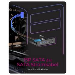 ICY BOX IB-HUB1419-i3 rámeček na 3,5 pevný disk černá